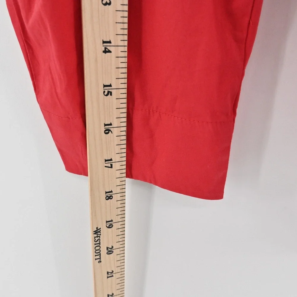 By Anthropologie Smocked Cardigan Size XS Red Button Up Puff Sleeve‎ Top Boho